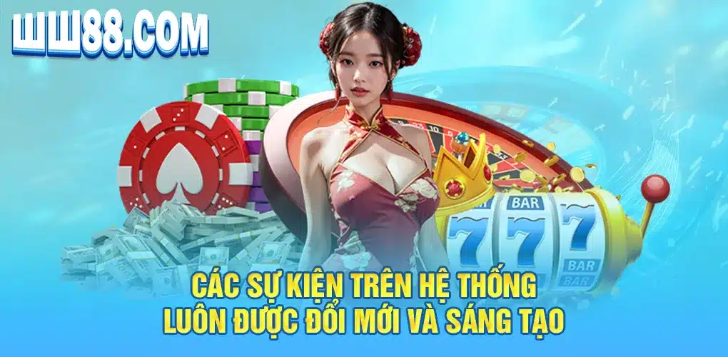 Các sự kiện trên hệ thống luôn được đổi mới và sáng tạo